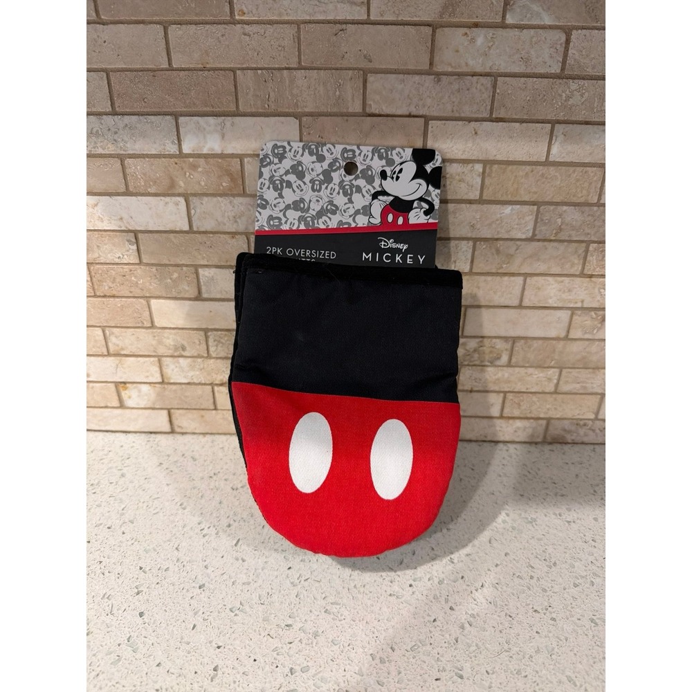 Disney Mickey‎ Mouse Oversized Mini Oven Mitts 2 Pack NEW